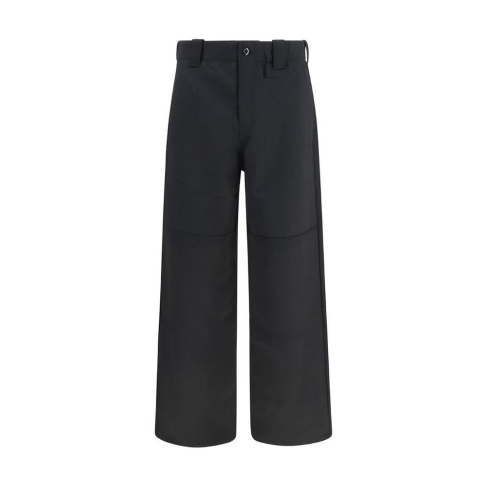 Kenzo Black Wool Oves Aries Chino Men's Pants